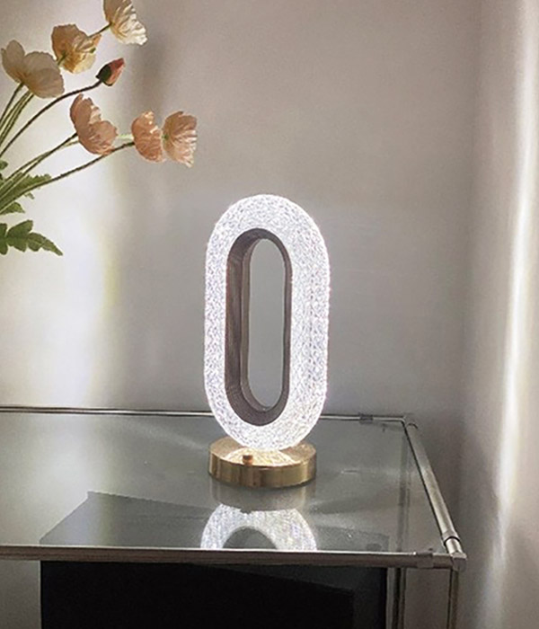 모리스 충전식 크리스탈형 무드스탠드 침실스탠드